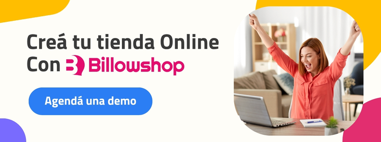 Emprendedora celebrando la creación de su tienda online