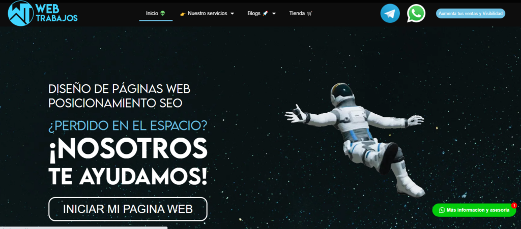WebTrabajos - Home agencias de ecommerce