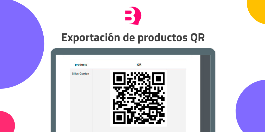 Exportación productos QR